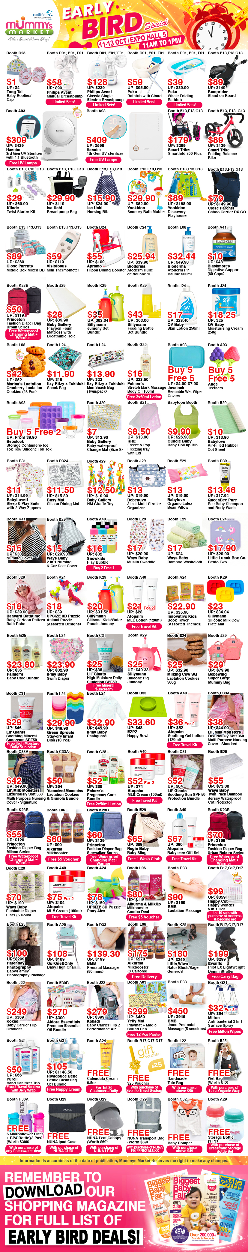 Mummys Market Baby Fair 2019 early bird