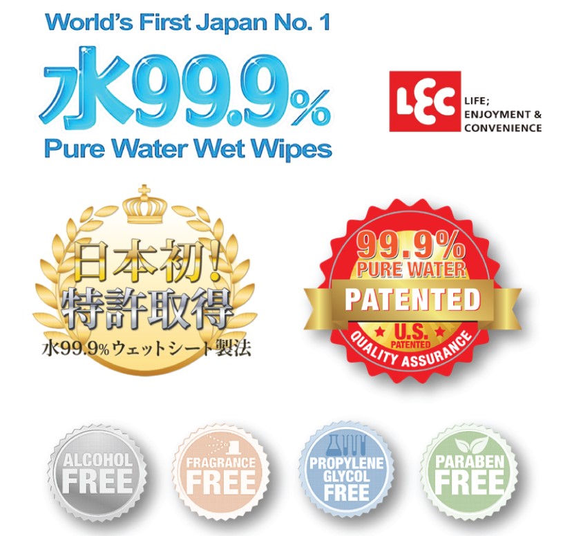 99.9 Pure Water Wet Wipes Patent 844 x 776