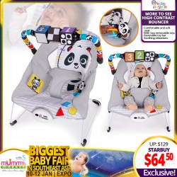 baby einstein more to see high contrast panda bouncer
